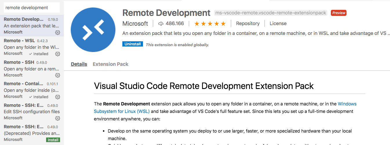 VS Code Remote Development