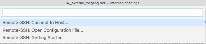 Connect to SSH